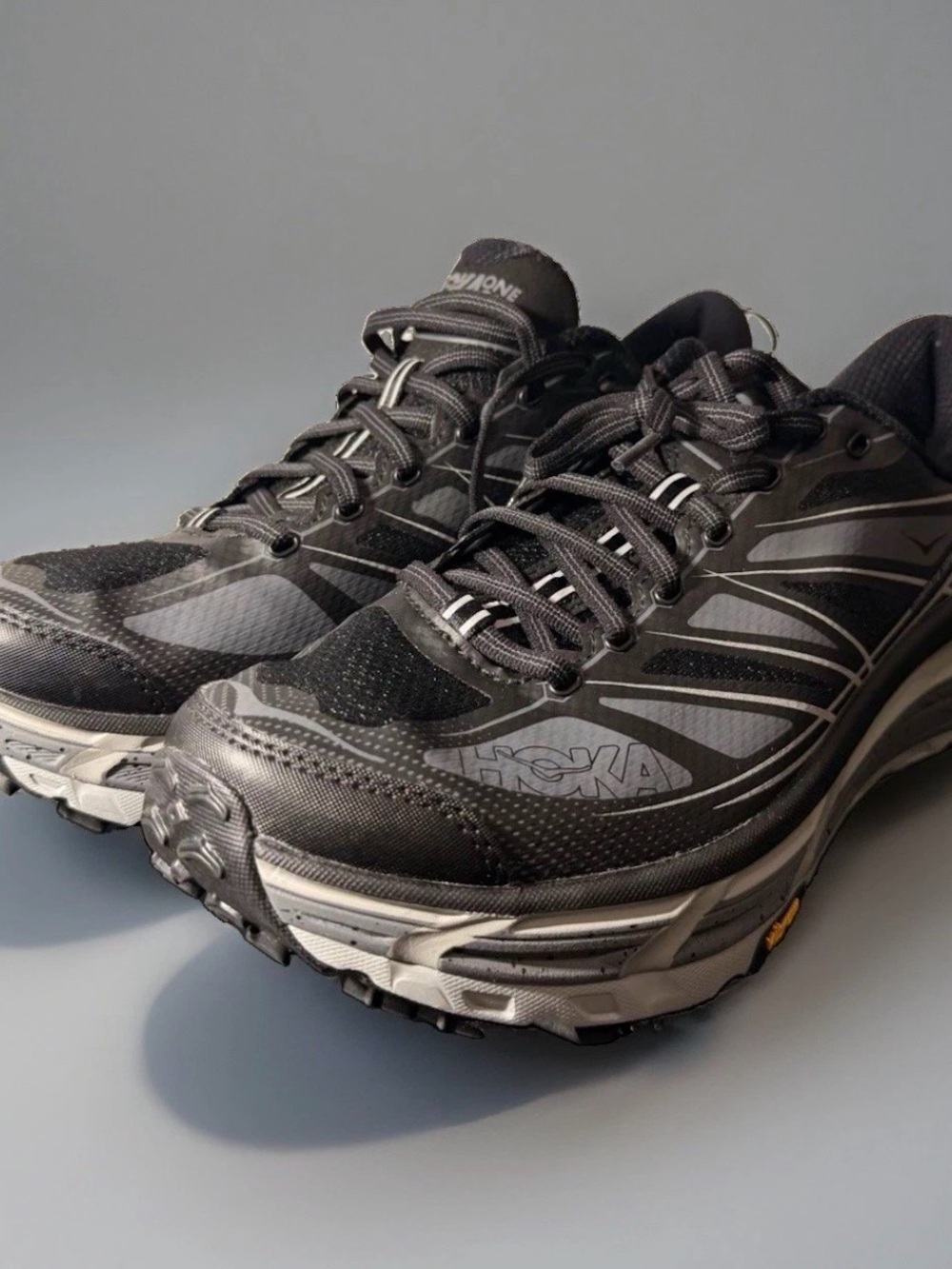 Hoka One One Mafate Speed 2 Black Castlerock Men 10.5 Women 11.5 1126851 NWOB